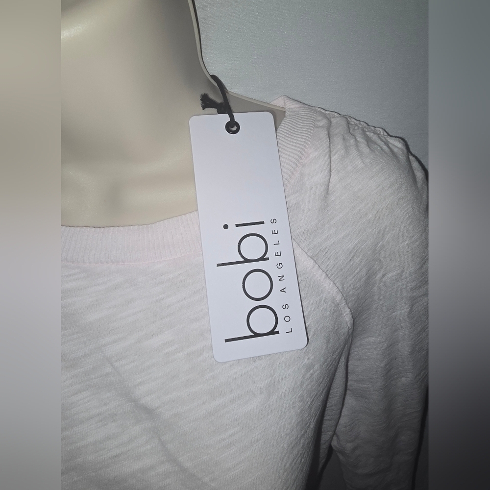 Bobi LA Pink Long Sleeve Ragland Tee, Size XS NWT - Picture 2 of 4